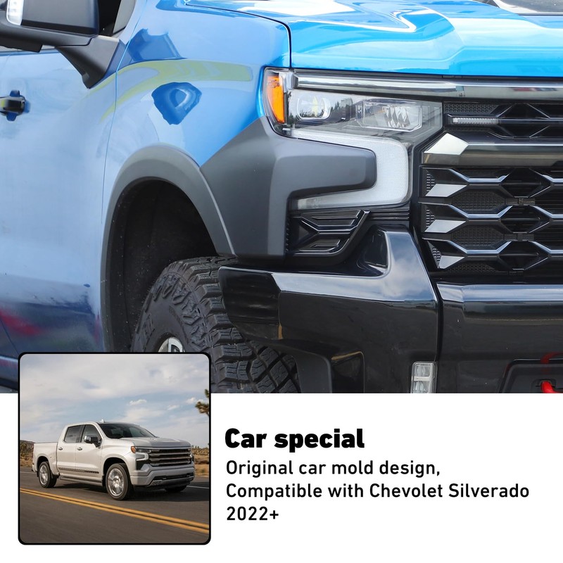 Linskip Side Bumper Headlight & Fender Outer Filler Guard Covers