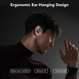 QYGCKJ ERAZER X8 AI Language Translation Earbuds, Real-Time Translator Earbuds for 135 Languages, 3-in-1 Two-Way Translation Device with APP for iOS&Android, Translation Headphones for Travel Business