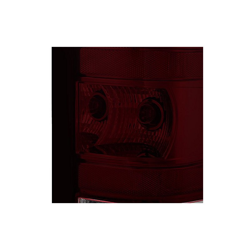 For GMC Sierra Fleetside Pickup Dark Red Tail Lights Driver
