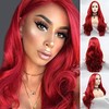 AFBeauty Lace Front Wigs Real Hair Red Wigs for Black