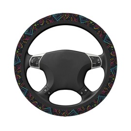 Choose Your Weapon Gamer Steering Wheel Cover with 2 Car Coasters Non Slip Neoprene for Women Men Universal 15 Inch Stylish and Practical Set