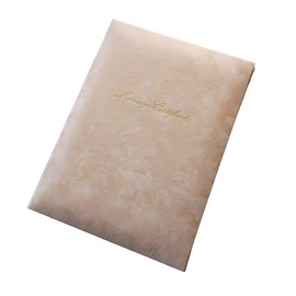 Kyoto Maltaya Marriage Certificate, Public Certificate, Suede Type, Milky Beige, B5, With Picture Frame, Witnesser Sheet, Marriage Pledge (Beige)