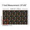 Feelyou Peacock Floral Decorative Waterproof Outdoor Fabric 1 Yard -