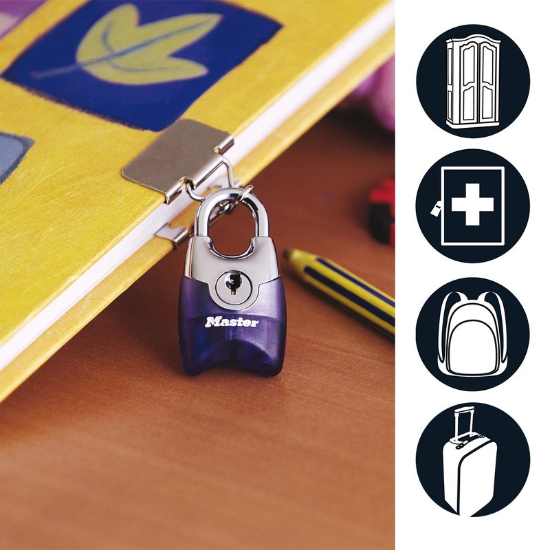 Masterlock - Cadenas s'entrouvrant fusion coloris assortis / 2 -