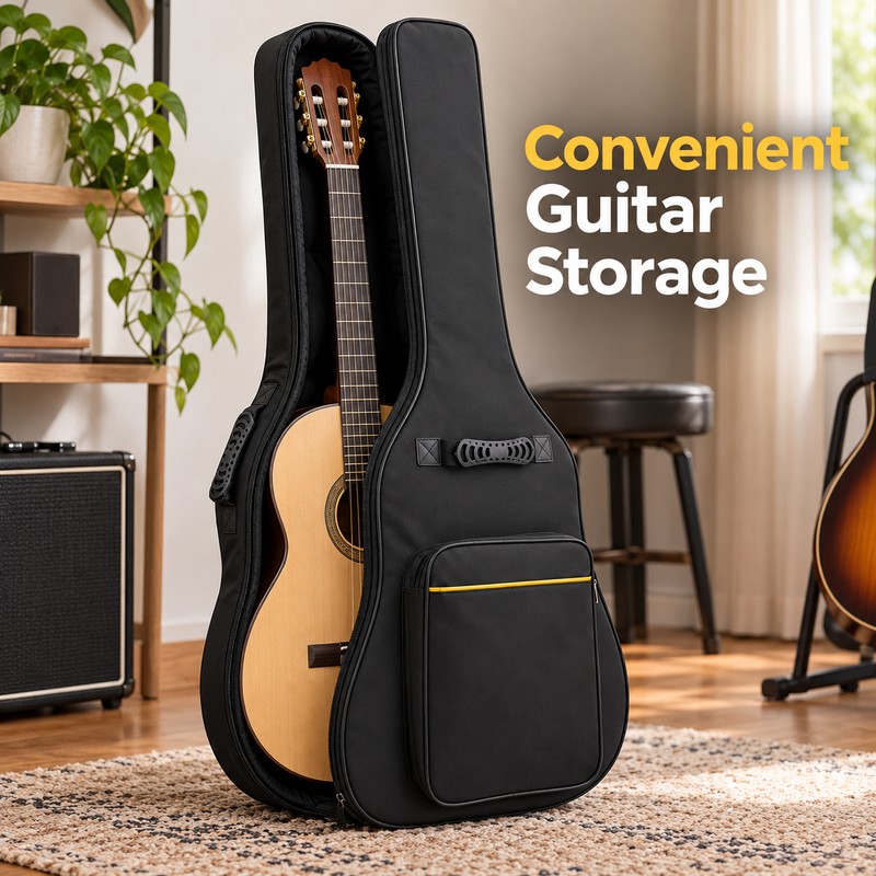 Acoustic Guitar Gig Bag with Thick Padding – Oxford Fabric