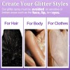 Yosca Body Glitter Spray, 3Pcs Holographic Silver Travel Shiny Glitter