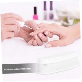 Ipetboom Nail Dipping Powder Box French Manicure Supplies 2pcs Manicure Set Nails Dipping Container