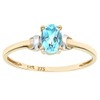 Citerna 9 ct Yellow and White Gold Blue Topaz Birth