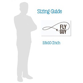 Boys Room Decor Fly Guy Fishing Wall Stickers Fisherman Vinyl Art Decals 23x10-Inch Chocolate Brown