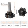 sourcing map 2pcs Star Knobs M12 x 45mm 304 Stainless