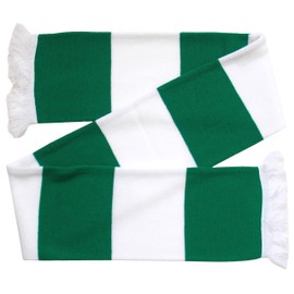 Hibernian Supporters Green and White Retro Bar Scarf