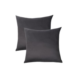 Livessa Set of 2 Pillowcases, 80 x 80 cm, Made of 100% Cotton Jersey Fabric, Concealed Zip, Pillowcase 80 x 80 cm, Cushion Cover, Ultra Soft and Breathable, Oeko-Tex Certified