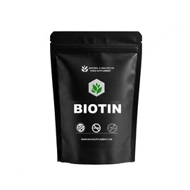 Biotin (180 Tablets) 10,000mcg per Tablet - Vitamin B7 - Hair, Skin, and Nail Support - Easy to Swallow - Suitable for Vegans