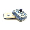 Polish Pottery Butter Dish - Winter Viola