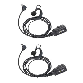 Retevis RB66 RB67 Walkie Talkie Earpiece with Mic, Type-C Plug, Only Compatible RB66 RB67 Walkie-talkies, Two Way Radio Earpiece, 1-Wire with Inline PTT, Metal Collar Clip(2 Pack)