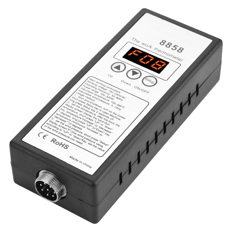 8858 Intelligent LED Digital Hot Air Gun Heat Gun Rework