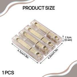 DONOONIS Banana Plug Socket, Speaker Plug, Speaker Cable Connector, 4-Way Cable Connector, Banana Plug, Coupling Soundboard Rear Shelf Plug up to 4.00 mm², Gold-Plated