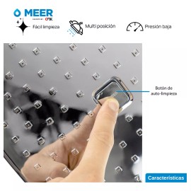 CNX Regadera Cuadrada De Abs Antisarro Con Autolimpieza Cnx