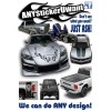 ANYStickerYouWant x2 Fading Topographic Side Graphic Vinyl Decals Fits Ford