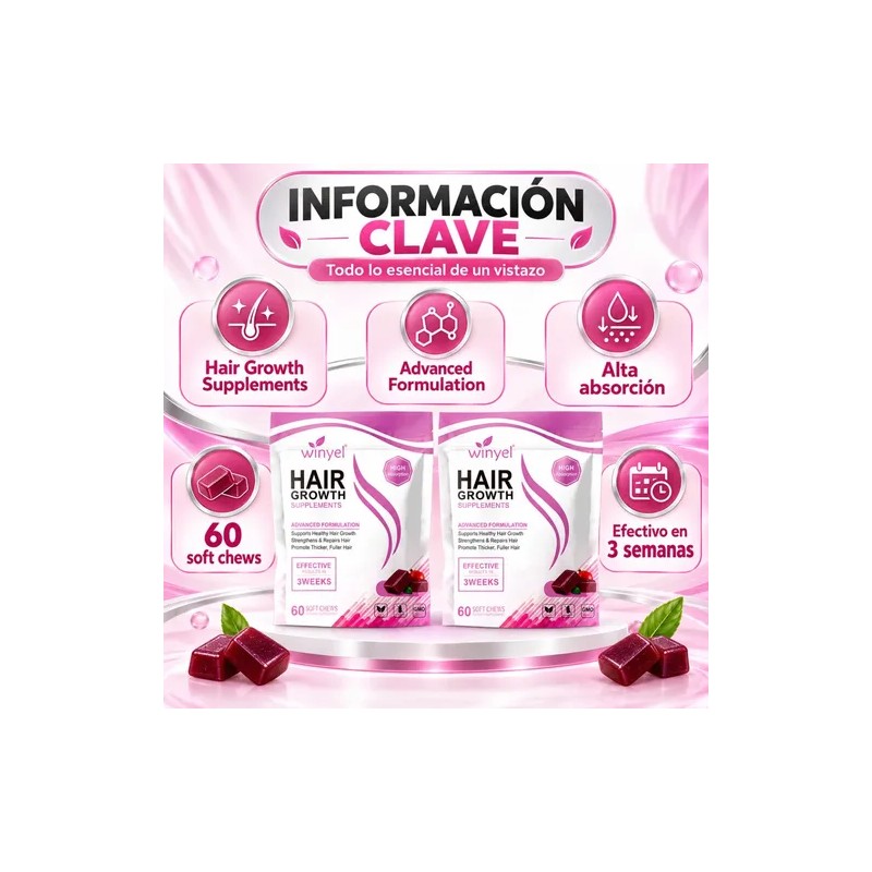 Suplemento Para El Cabello 2 Frascos
