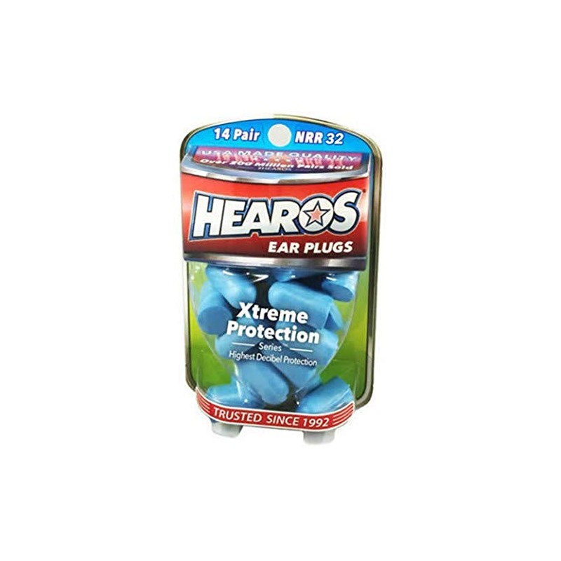 Hearos Xtreme Protection Series Ear Plugs Highest NRR ,14 Pairs