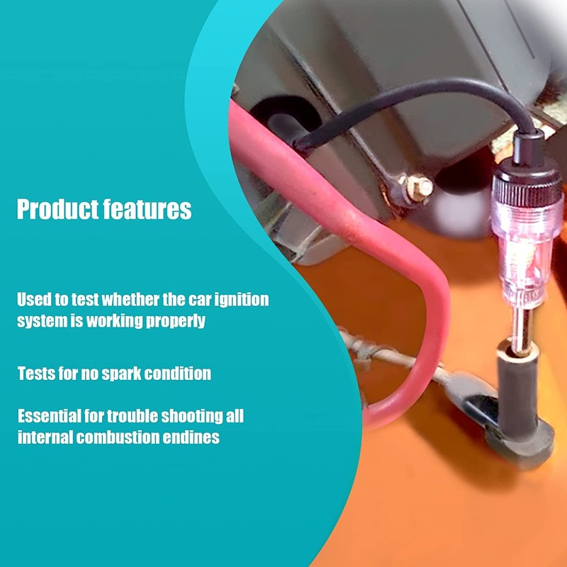 1Pcs Inline Spark Plug Tester, Small Motor Vehicle Engine Ignition,