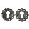 UHRIG 2x Wrought Iron Rosette for PZ Lock Forged Steel