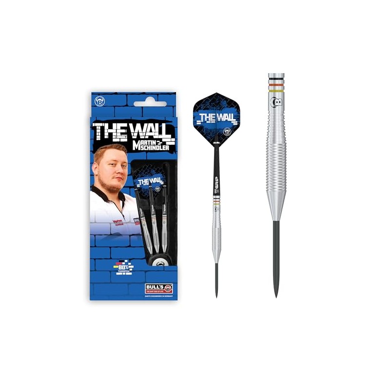 BULL'S Unisex - Adult Martin Schindler Dart, Silver, 23g