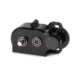 LCG Transmission NOD Tiny Gearbox with Adapter Plate for Straight Axle Axial AR44 AR45 AR60 Enduro Vanquish F9 F10 (Black)