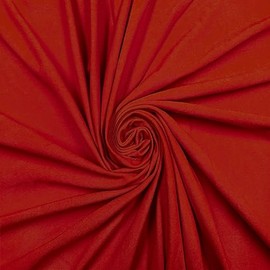 Pico Textiles 15 Yards Bolt - Red Cotton Spandex Jersey Fabric - 4 Way Stretch - Sold by The Bolt - Ideal for T-Shirts, Dresses, Athleticwear Apparel