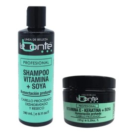 Kit Shampoo 240 Ml & Vitamina E Keratina 150g+ Soya Labonté