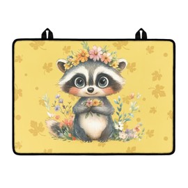 Tnasranmo Raccoon Stove Cover,Stove Top Covers for Electric Stove,Ceramic Glass Cooktop Protector,Electric Stove Cover,Glass Top Stove Cover,Stovetop Cover Board,Dish Drying Mat