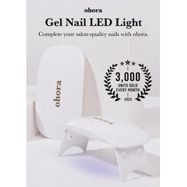 ohora Care LED Lamp for Semi Cured Gel Nail Strips - 6W Max, 2 Timers (45s / 60s), Portable Lamp for Curing Gel Nail Art, for Gel Stickers and Strips Only