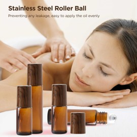 SESENSE Essential Oil Roller Bottles, 12PCS (10ml & 5ml) Glass Perfume Roller Bottles with Funnel Opener and Dropper Beauty and Personal Care Tools