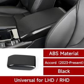 BRMYL for 2023 2024 Honda Accord 11th Gen Accessories Center Console Upper Steering Wheel Cover Decals ABS Carbon Fiber Stickers, C