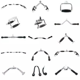 랫풀다운 직선바 플랫바 그립 케이블 손잡이 일자바 [228R W형 풀다이아리 핸들 74 cm] Lat Pulldown Straight Bar Flat Bar Grip Cable Handle Straight Bar [228R W-Type Full Dial Handle 74 cm]