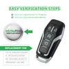 Extra-Partss Smart Car Key Fob Replacement for Ford Mustang Edge