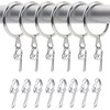 52 Set Metal Curtain Rings Drapery Curtain Hanging Rings with
