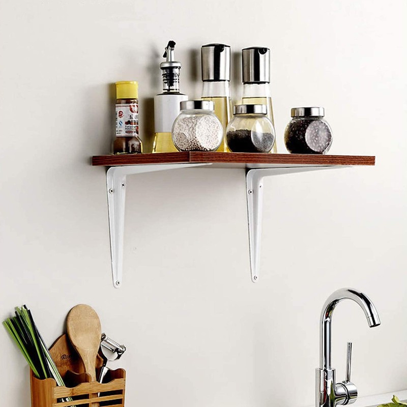 Wideskall® Metal 3" x 4" inch Wall Corner Angle Shelving