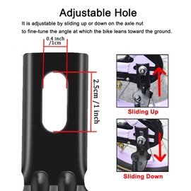 SEISSO Bike Kickstand for 14" Wheel Kids Bicycle Kick Stand Rear Mount, Kick Stand Rest for 12 14 16 18 inch Wheel Bike, Premium Steel Replacement for Training Wheel