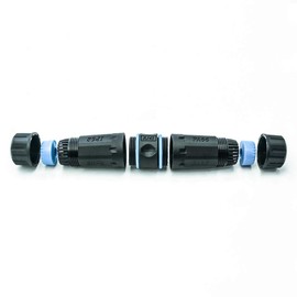 InstallerParts CAT6 RJ45 Shielded Industrial Panel Mount Bulkhead Female/Female Feed Thru Coupler - Network Connectors - IP67 Waterproof/Dust Cap (Single Pack)