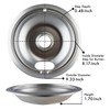Range Kleen 10124XZ Chrome Style A Drip Pans Sets of