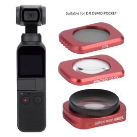 Osmo Pocket 3 Macro, Pocket Lenses, Pocket 2 Lens, Osmo Pocket Accessories, Other Shooting Accessories, 3-Piece Cr Wide Angle 12.5x Ro-Cpl Lens Filter Set for Osmo Pocket