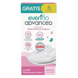 Protectores para Lactancia, 1 paquete de 54 piezas, con Sistema Absorgel Antiescurrimientos