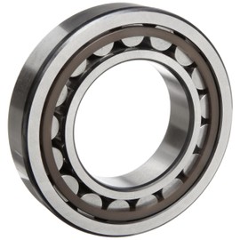 SKF NJ 312 ECP Cylindrical Roller Bearing, Removable Inner Ring, Flanged, High Capacity, Polyamide/Nylon Cage, Metric, 60mm Bore, 130mm OD, 31mm Width, 5000rpm Maximum Rotational Speed, 36000lbf Static Load Capacity, 34000lbf Dynamic Load Capacity
