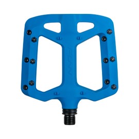 Funn Taipan Glass Fiber Reinforced Thermoplastic Bike Pedals with 9/16-inch CrMo Axles and Shin-Friendly Pins for MTB/BMX/Urban/Gravel Riding (Blue)
