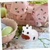Mipcase 35pcs Miniature Cow Figurines Animal Models for Moss Landscape