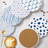 Ocves Coasters 6 Pack Absorbent Ceramic Drink Coasters with Holder,