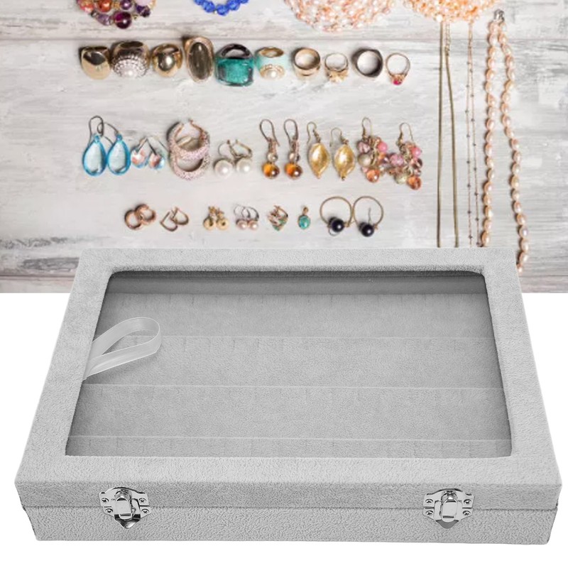 Pin Display Case Transparent Glass Dustproof Pin Collection Display Box