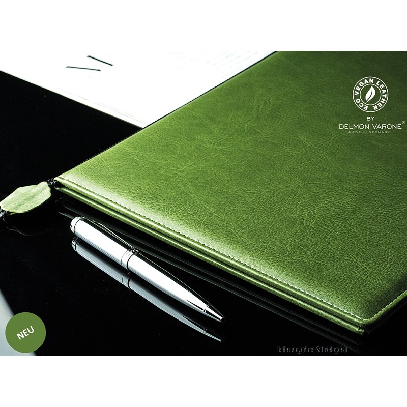 DELMON VARONE Certificate Folder in DIN A4 with Black Cord
